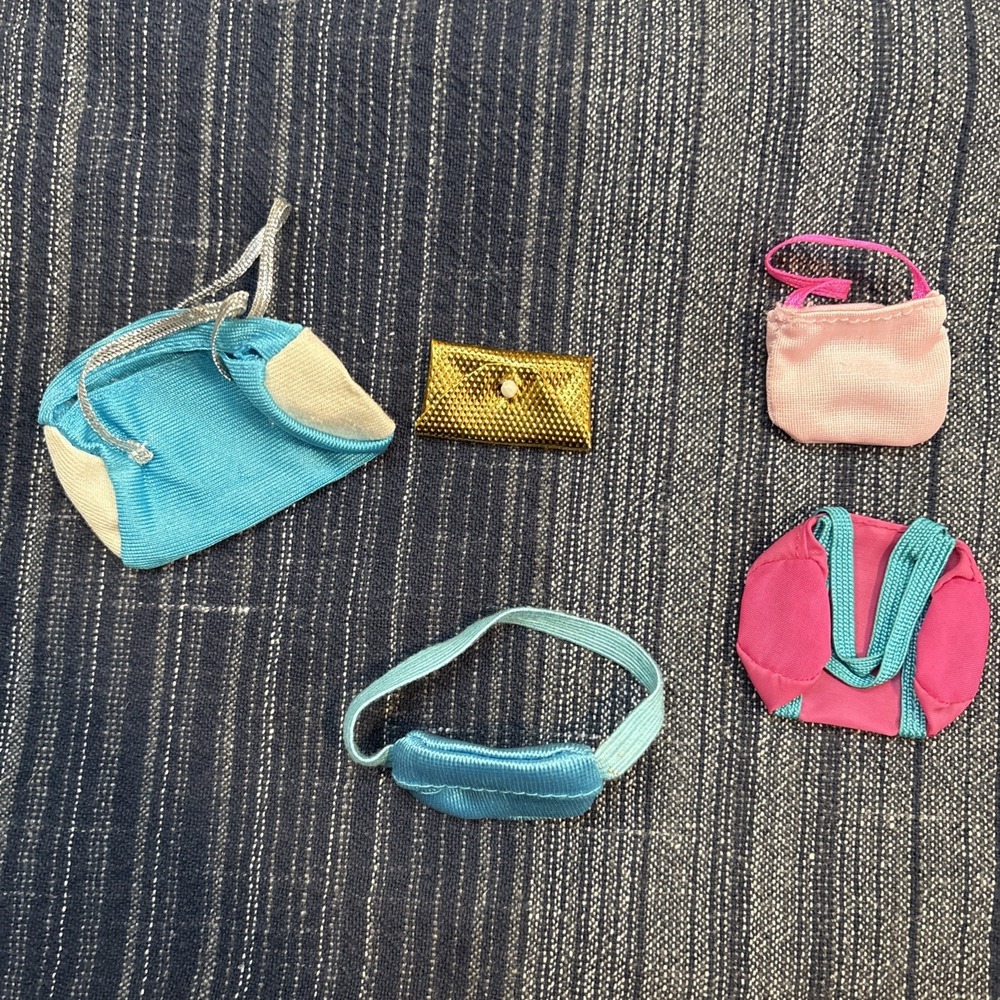Vintage Barbie Bag Lot Duffle Clutch Purse Lot Of 5